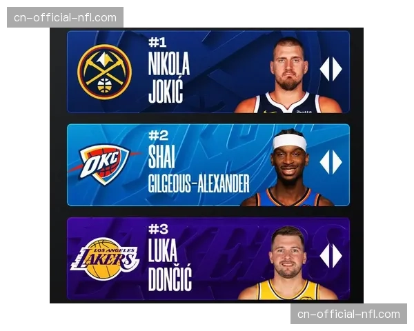 亚历山大稳居MVP榜首，约基奇全能表现升至第二争夺格局微调